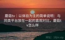 蘑菇tv｜以体验为主的简单说明：与同类平台放在一起的直观对比，蘑菇tv怎么样