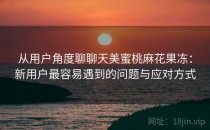 从用户角度聊聊天美蜜桃麻花果冻：新用户最容易遇到的问题与应对方式