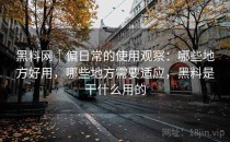 黑料网｜偏日常的使用观察：哪些地方好用，哪些地方需要适应，黑料是干什么用的