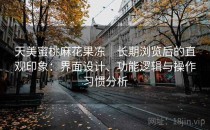天美蜜桃麻花果冻｜长期浏览后的直观印象：界面设计、功能逻辑与操作习惯分析