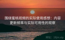 围绕蜜桃视频的实际使用感想：内容更新频率与实际可用性的观察