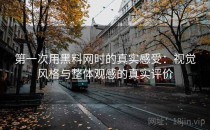 第一次用黑料网时的真实感受：视觉风格与整体观感的真实评价