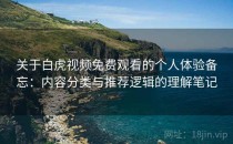 关于白虎视频免费观看的个人体验备忘：内容分类与推荐逻辑的理解笔记