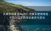 天美密桃果冻mv的一次真实使用体验：不同入口下的体验差异与变化