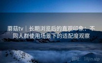 蘑菇tv｜长期浏览后的直观印象：不同人群使用场景下的适配度观察