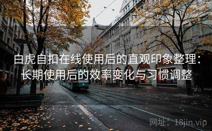 白虎自扣在线使用后的直观印象整理:长期使用后的效率变化与习惯调整 第1张 白虎自扣在线使用后的直观印象整理:长期使用后的效率变化与习惯调整 第1张