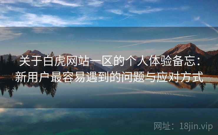 关于白虎网站一区的个人体验备忘：新用户最容易遇到的问题与应对方式  第2张