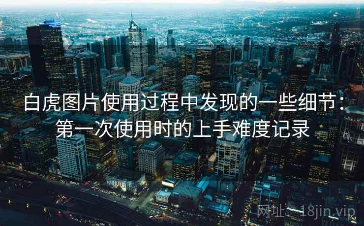 白虎图片使用过程中发现的一些细节：第一次使用时的上手难度记录  第2张