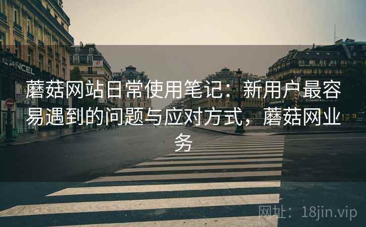 蘑菇网站日常使用笔记：新用户最容易遇到的问题与应对方式，蘑菇网业务  第1张