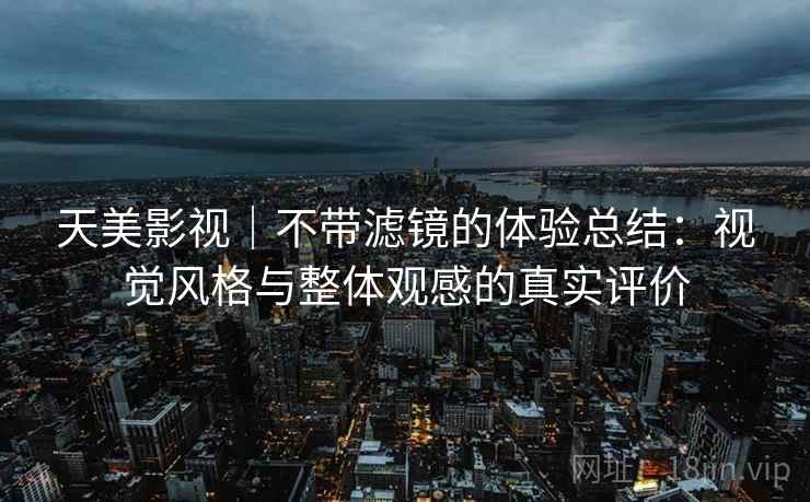 天美影视｜不带滤镜的体验总结：视觉风格与整体观感的真实评价  第2张