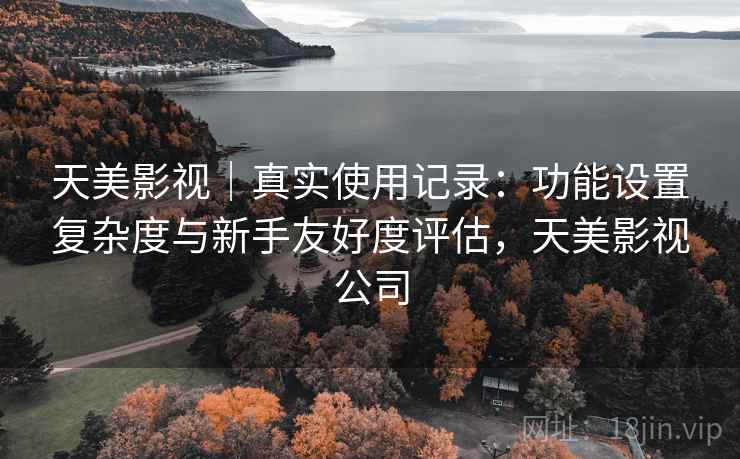 天美影视｜真实使用记录：功能设置复杂度与新手友好度评估，天美影视公司  第1张