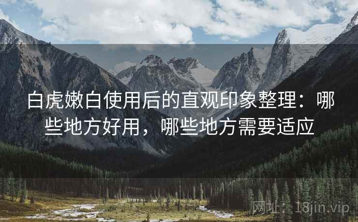 白虎嫩白使用后的直观印象整理：哪些地方好用，哪些地方需要适应  第2张