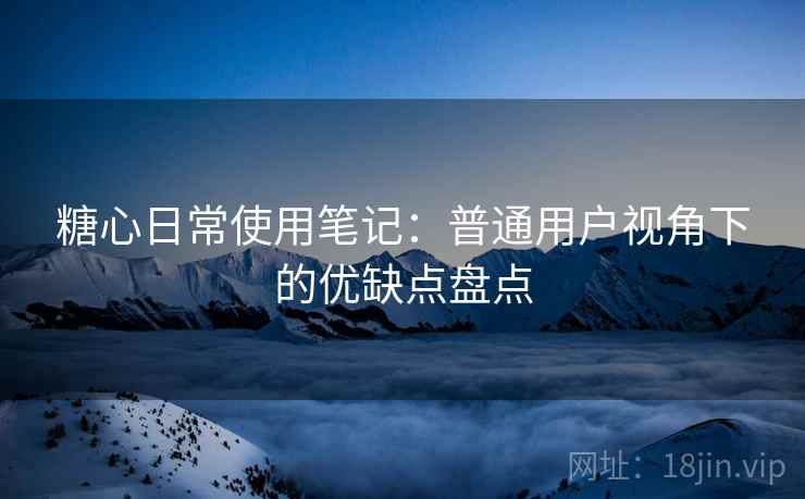 糖心日常使用笔记：普通用户视角下的优缺点盘点  第2张