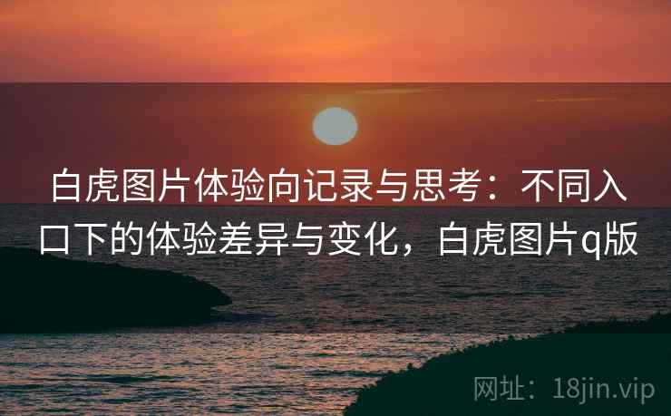 白虎图片体验向记录与思考:不同入口下的体验差异与变化,白虎图片q版 第2张 白虎图片体验向记录与思考:不同入口下的体验差异与变化,白虎图片q版 第2张